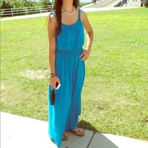 Loft Maxi blue dress